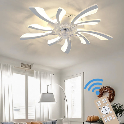 İyi fiyat Çoklu Modlu LED Fan Işıkları 80W 500mm Konuk Odası Uzaktan Kumandası çevrimiçi