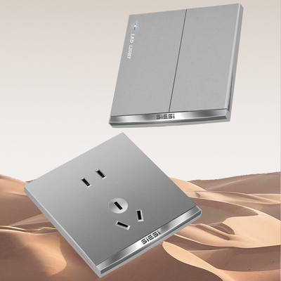 Good price 16A V9 Wall Switch Socket , LKI Automatic Transfer Switching Push Button For Office Commercial online