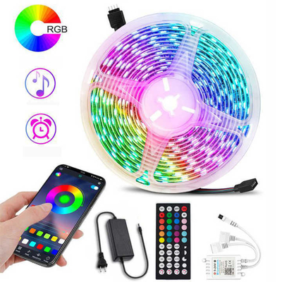 Prezzo buono 10m RGB LED Light Strip Multicolor Remote LED Tape Lights For Indoor Outdoor Hotel Lighting in linea