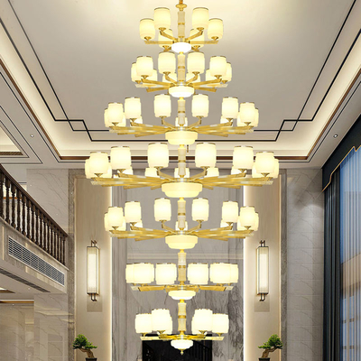 Good price Hot Sale Luxury Chandelier Big LED Fixtures AC Modern Creative Decor LED Pendant Light for Staircase Villa online