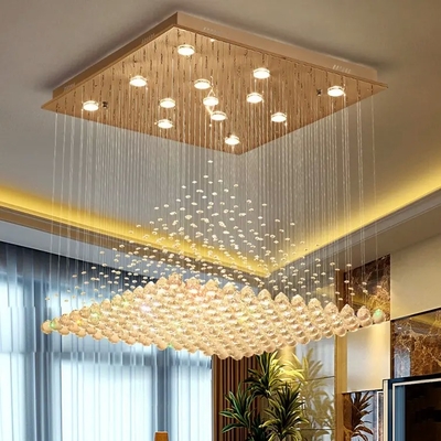 Good price Restaurant Bedroom Kitchen LED Pendant Lights , Lobby Luxury Crystal Chandelier Lighting online