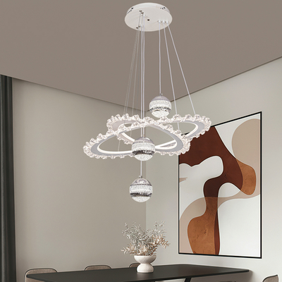 Good price Art Classic Hanging Dining Room Acrylic Chandelier Design Beautiful Bedroom LED Pendant Light online