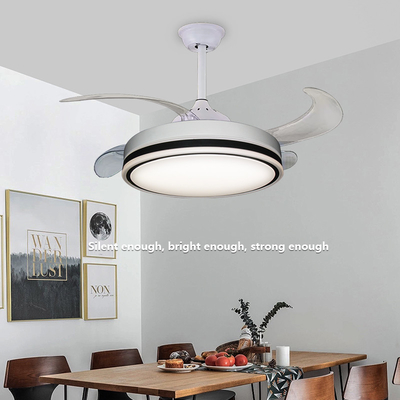 Good price Siesi Simple 96W 500mm Modern Retractable Ceiling Fan With LED Light online