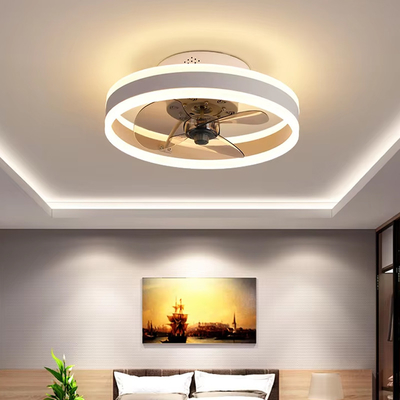 Good price 100W 500mm Portable LED Fan Lamp , Rotating Ceiling Fan With Light online