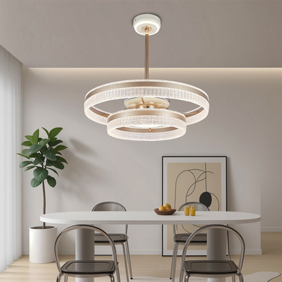 Good price Indoor LED Fan Lights 240W 600mm High Speed Ceiling Fan With Light Chandelier online