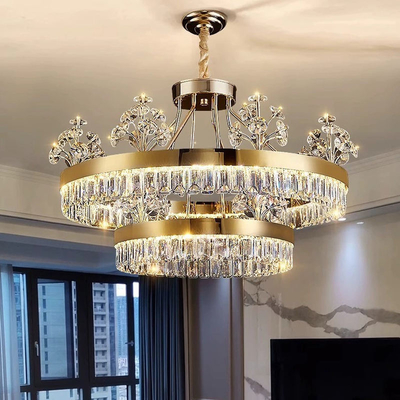 Good price Hotel Villa LED Pendant Light , Restaurant Luxury Modern Crystal Chandelier For Dining Room online