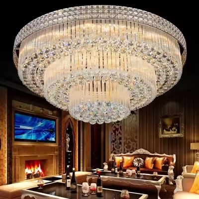 Good price Warm White LED Ceiling Light 3500K Modern Luxury Crystal Chandelier Ceiling Light online